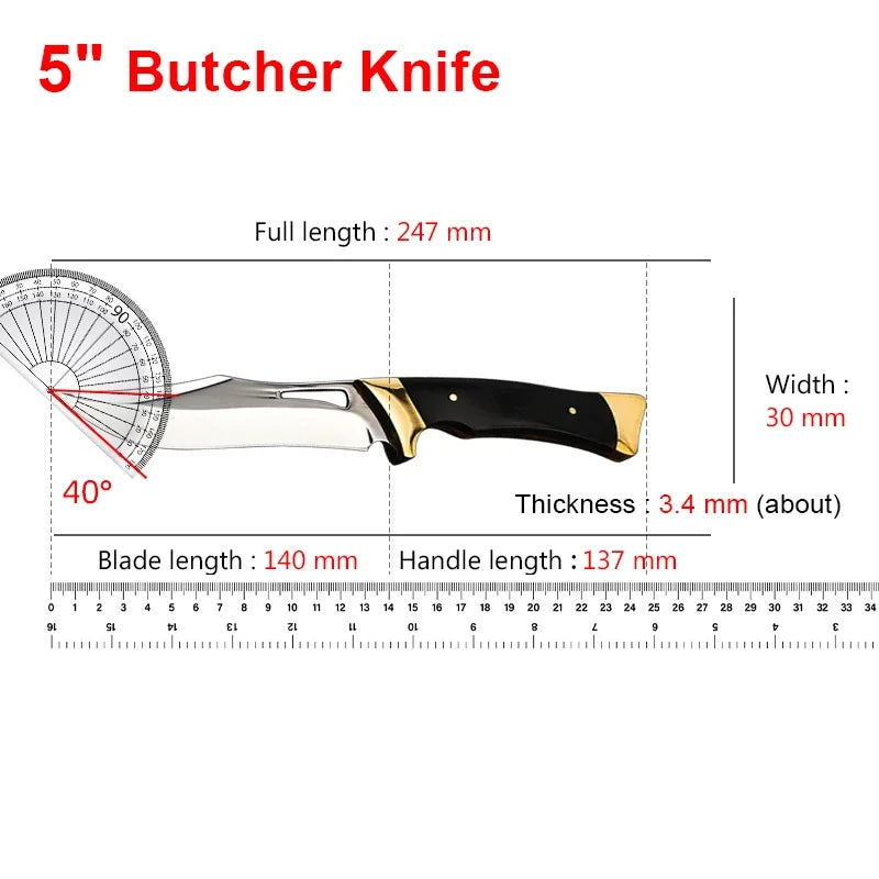 Maison Verdane 7.9-inch professional Japanese boning knife with precision blade, ideal for filleting and meat preparation.