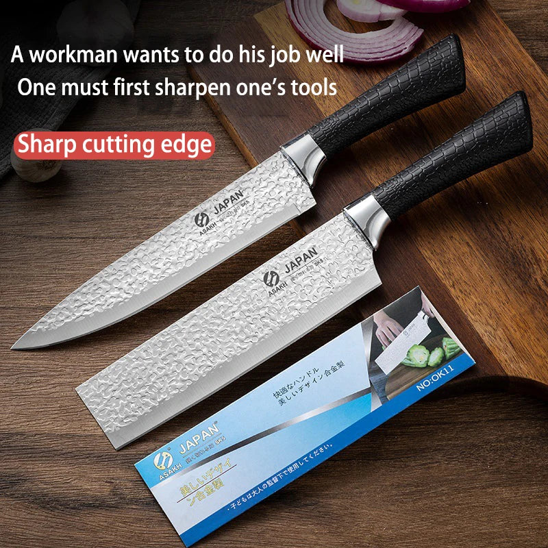 Maison Verdane stainless steel cleaver knife with a 7.4-inch blade, showcasing its sharp, durable design for heavy-duty chopping.