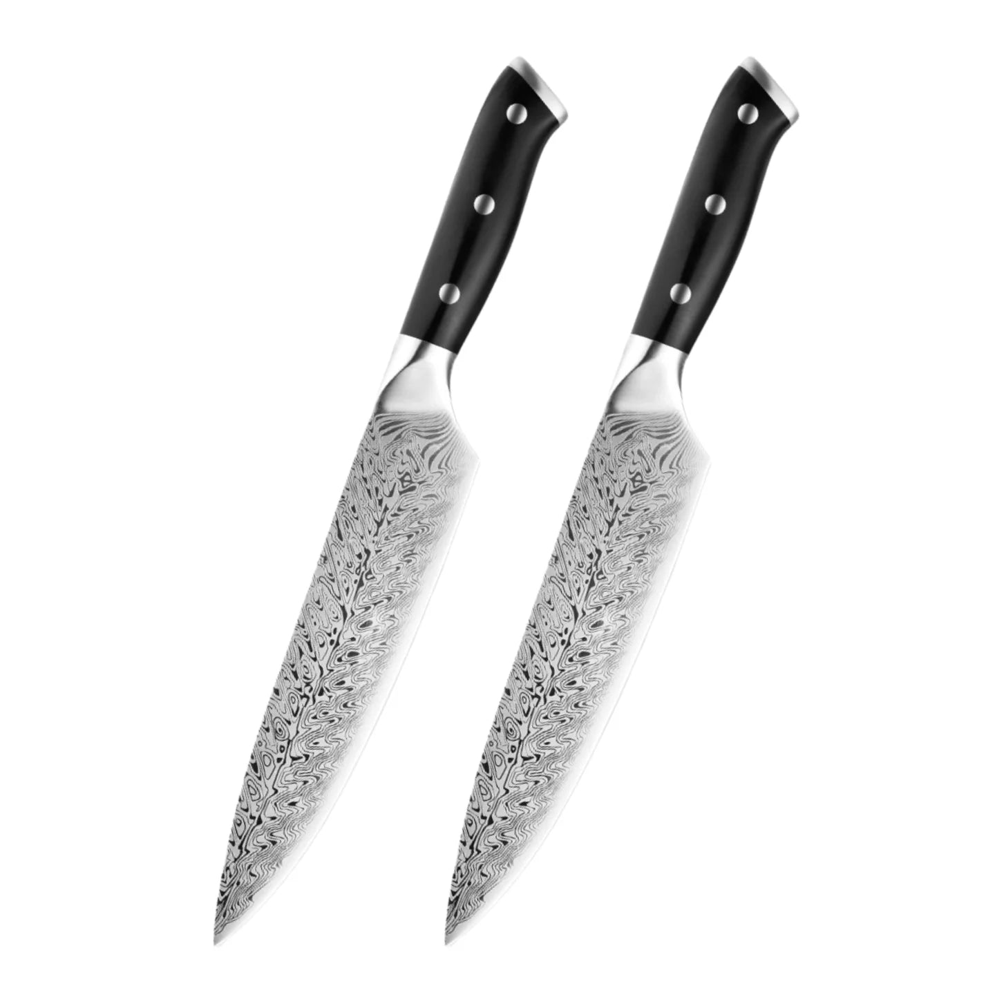 Damascus Steel Santoku Chef Knife — 8"