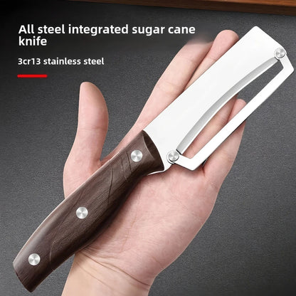 Stainless Steel Peeler with Bottle Opener — Wooden or Steel Handle