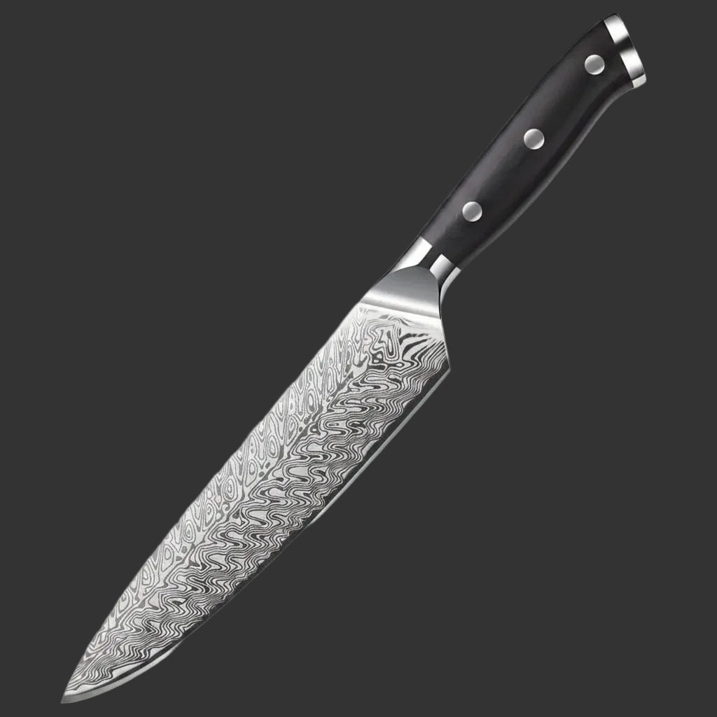 Damascus Steel Santoku Chef Knife — 8"