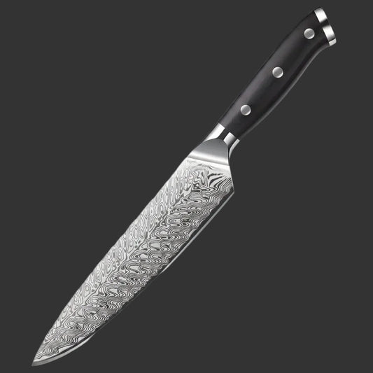 Damascus Steel Santoku Chef Knife — 8"