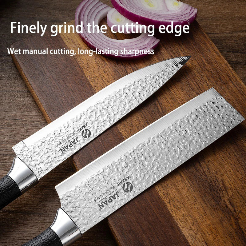 Maison Verdane stainless steel cleaver knife with a 7.4-inch blade, showcasing its sturdy handle and sharp cutting edge.