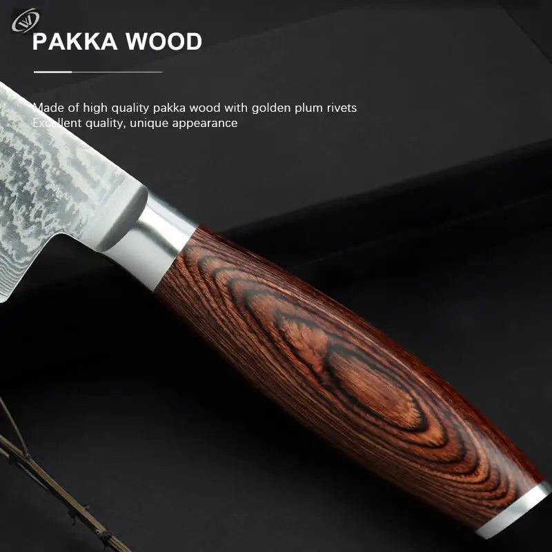 67-Layer Damascus Japanese Chef Knife — Gift Box Collection
